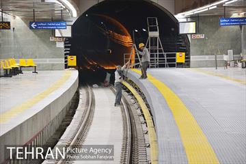 ایستگاه تقاطعی میدان امام حسین(ع) پیش از افتتاح 10