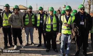 بازدید دانشجویان از پروژه ایستگاه مترو تختی 37
