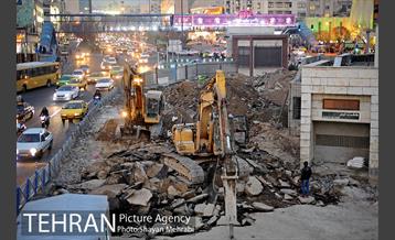 هم‌اکنون؛ جمع‌آوری کارگاه عمرانی میدان هفت تیر 2