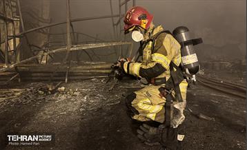 حریق در بازار آهن شادآباد 10