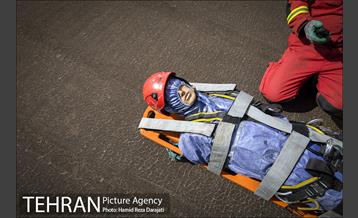 مانور عملیات آتش نشانی در شمال تهران 6