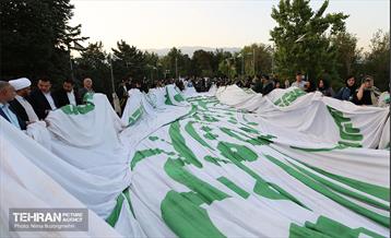 اهتزاز پرچم علوی در آستانه عید غدیر خم 5