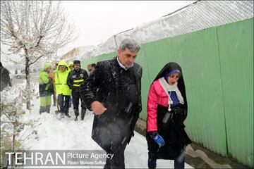 بازدید شهردار تهران از ستاد برف روبی شهرداری منطقه شش 18
