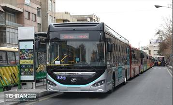 بهره‌برداری از اتوبوس های برقی شهر تهران 37