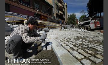 خیابان سی تیر، سنگ فرش می شود  3