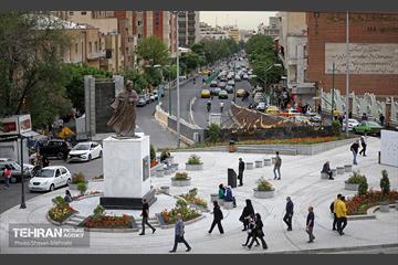 رونمایی از بزرگترین مجسمه برنزی پایتخت 9