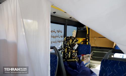 اتوبوس سیار واکسیناسیون منطقه 16