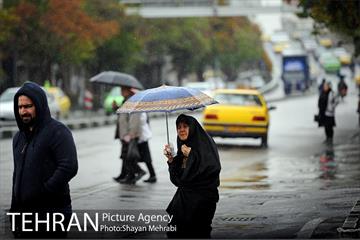 بارش باران پاییزی در تهران 17