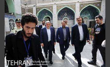 حضور محسن هاشمی در مسجد فخریه برای انتخابات شورایاری ها 1