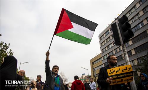 راهپیمایی مردم تهران در محکومیت جنایات رژیم صهیونیستی
