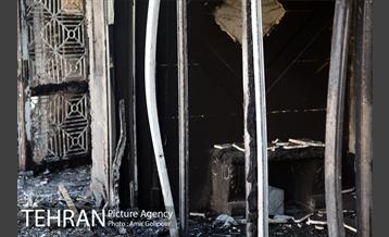 آتش سوزی مجتمع تجاری طوبی 39