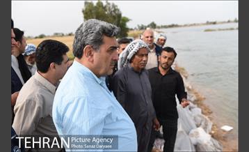 بازدید شهردار تهران از منطقه سیل زده پل سبحانیه دشت آزادگان 24