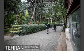 بارش باران پاییزی در تهران 9