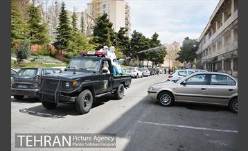 ضدعفونی بیمارستان های امام خمینی(ره) و طالقانی 1