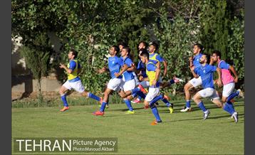 تمرین تیم فوتبال استقلال