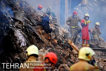 پنجمین روز آواربرداری ساختمان پلاسکو 5