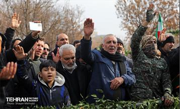 مراسم تشییع و تدفین شهید گمنام در بوستان ولایت 35