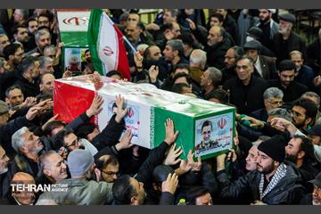 تشییع پیکر سردار شهید علی‌محمد نائینی