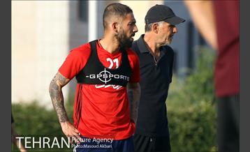 تمرین تیم ملی فوتبال ایران