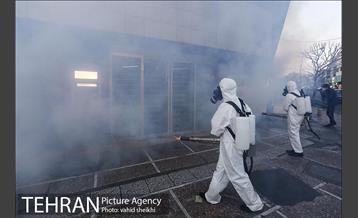 آئین رونمایی از تجهیزات جدید سازمان آتش نشانی پایتخت در ضدعفونی اماکن عمومی 6