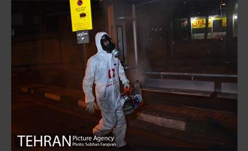 ضدعفونی معابر توسط سازمان آتش نشانی  12