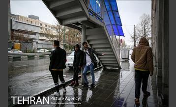 بارش باران بهاری در تهران 17
