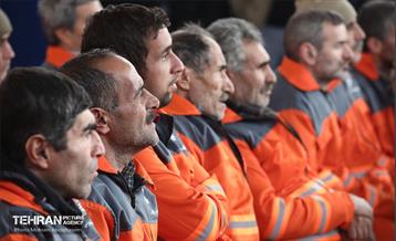 آغاز طرح واکسیناسیون آنفلوانزای پاکبانان و کارگران خدمات شهری شهرداری تهران 25