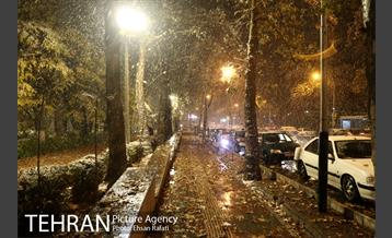 بارش اولین برف پاییزی تهران 34