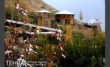 بارش پاییزی برف در ارتفاعات بوستان کوهستانی آبشار تهران‎ 28