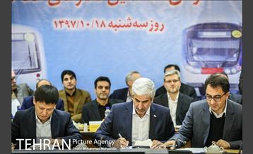 امضا قرارداد خرید ۳۷۶ واگن مترو 20