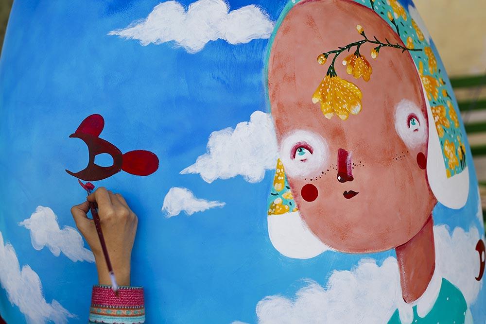 جشنواره تخم مرغ رنگی در باغ شهدا 10