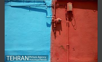 دیوار های رنگی محله هرندی 19