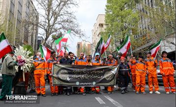 تشییع پیکر مطهر پاکبان شهید «حسن خیران»