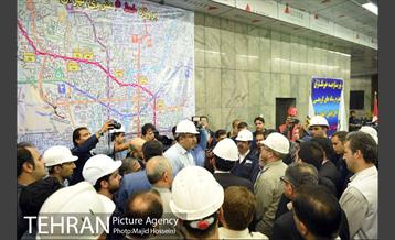 بازدید شهردار تهران از پایانه خط 6 مترو تهران -2 3