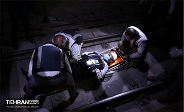 مانور عملیاتی دیریل قطار و تخلیه اضطراری مسافری