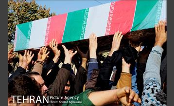 تشییع و تدفین دو شهید گمنام در بوستان گلزار منطقه 17 15