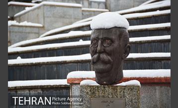 روز برفی تهران در بوستان ملت 9