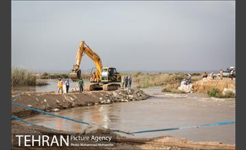 ساخت سیل بند در روستای سابله 17