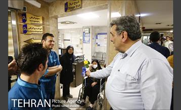 بازدید شهردار تهران از بیمارستان سینا  7