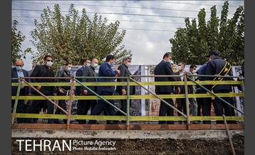 بازدید شهردار تهران از پروژه کانال شماره یک بزرگراه آزادگان 20