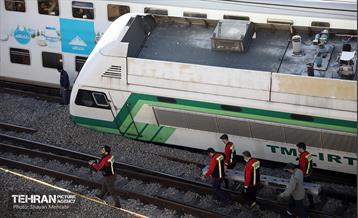 برخورد دو قطار متروی کرج - تهران 13
