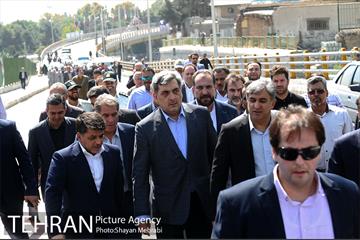 افتتاح پل غیر همسطح بزرگراه شهید چمران (پل شهید نوروزی) با حضور شهردار تهران 24