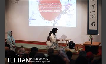 شکوفه های گیلاس و افسانه گنجی در موزه امام علی 2 4