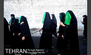 حرکت نمادین کاروان اُسرای کربلا در ده ونک 10