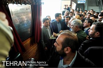افتتاح خط ۸ متروی تهران با حضور قالیباف و لاریجانی 2