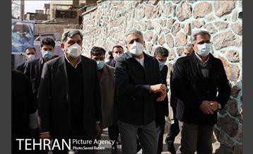 بازدید شهردار تهران از پروژه های مدیریت شهری منطقه 16