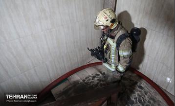 آتش‌سوزی در بیمارستان گاندی تهران 35