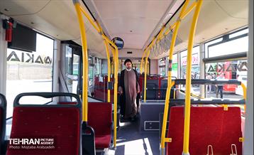 آیین بهره‌برداری از طرح نوسازی حمل و نقل عمومی تهران 8