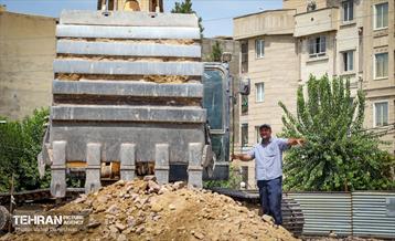 عملیات جمع آوری ریل‌ها و شاسی گذاری در حریم راه آهن تهران اهواز 21