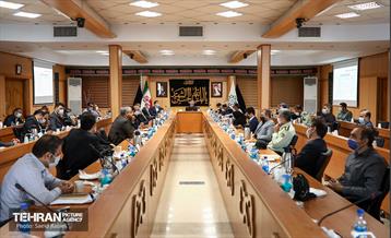 جلسه کارگروه ستاد مقابله با کرونای شهرداری تهران 1